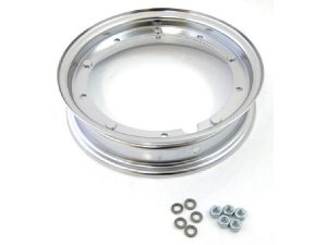 Felge 2.10-10 Zoll chrom Vespa V50, PV, PK, PX, Sprint