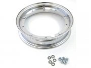 Felge 2.10-10 Zoll chrom Vespa V50, PV, PK, PX, Sprint