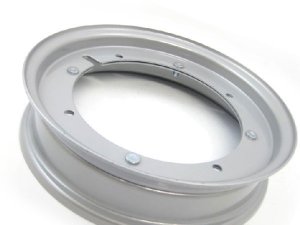 Felge 9 auf 10 Umrstfelge 2.10-10 offen silber Vespa V50