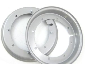 Felge 9 auf 10 Umrstfelge 2.10-10 offen silber Vespa V50