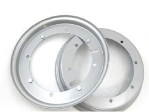 Felge 9 auf 10 Umrstfelge 2.10-10 offen silber Vespa V50