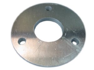 Flanschplatte Schalldämpfer PM Lochstich Alu 6mm