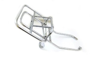 Gepcktrger hinten, CUPPINI chrom, Gepckauflage: 25x38cm, klappbar Vespa 125 VNB4-6, GT, GTR, TS, Super, 150 VBB2, GL, Sprint, V, 160 GS 2, 180 SS, Rally 