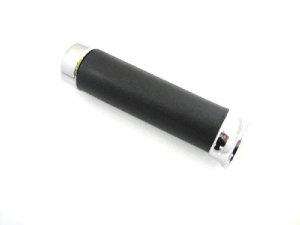 Griff schwarz (Stück) Kappe chrom Ø24mm l=130mm PIAGGIO...