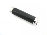 Griff schwarz (Stck) Kappe chrom 24mm l=130mm PIAGGIO...