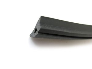 Gummi Seitenhaube schwarz (Meterware) 1m Vespa PX