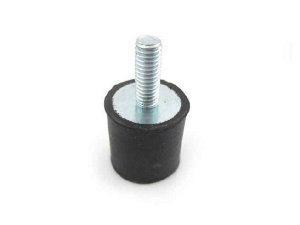 Gummi-Metall Puffer Gummipuffer M6 20x20