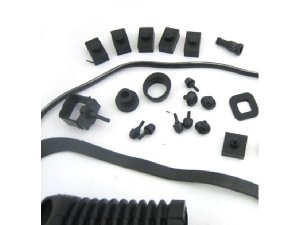 Gummiteilekit gro schwarz Vespa PX