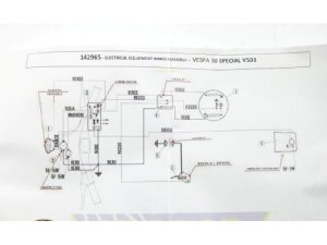 Kabelbaum ohne Blinker Vespa V50 special