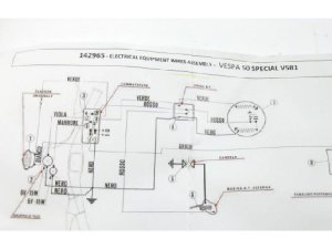 Kabelbaum ohne Blinker Vespa V50 special