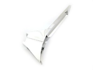Kaskade chrom, ohne Ausbuchtung fr PIAGGIO Schriftzug Vespa PX80-200 E Lusso, `98 passt auch fr Vespa P80-150X, PX80-200E, Lusso 1,P150S, P200E