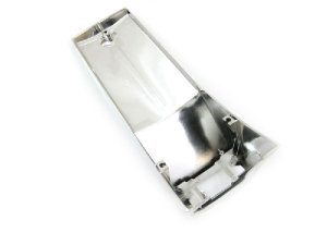 Kaskade chrom, ohne Ausbuchtung fr PIAGGIO Schriftzug Vespa PX80-200 E Lusso, `98 passt auch fr Vespa P80-150X, PX80-200E, Lusso 1,P150S, P200E