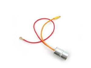 Kondensator 20x32mm mit Lasche 2 Kabel PIAGGIO  Vespa PX alt,  Sprint