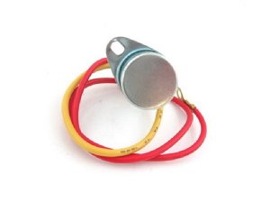 Kondensator 20x32mm mit Lasche 2 Kabel Vespa PX alt,  Sprint