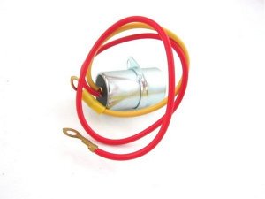 Kondensator 20x32mm mit Lasche 2 Kabel Vespa PX alt,  Sprint
