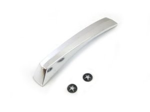 Kotflügelnippel eckig Lochabstand: 90mm, Aluminium, matt...