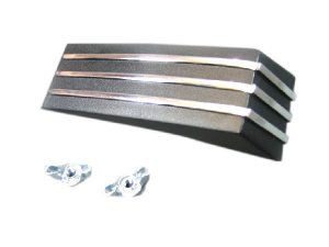 Kotflgelnippel schwarz-chrom plastik Vespa PX, T5