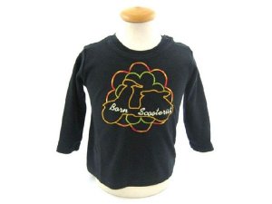 Longsleeve Born Scooterist, Gr. 66-76cm (6-12 Monate)