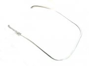 Monoschlitzrohr Beinschild silber, Aluminium, 1-teilig...