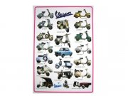 Poster 49x34cm Modellbersicht Vespa