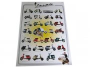 Poster 98x68cm Modellbersicht Vespa
