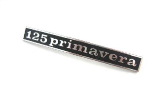 Schriftzug 125 primavera Heck schwarz/alu PIAGGIO Vespa PV