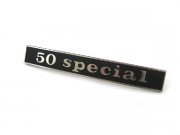 Schriftzug 50 special Heck schwarz/alu gebogen PIAGGIO...