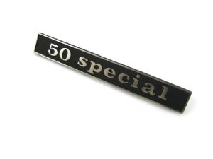 Schriftzug 50 special, schwarz/alu, Befestigung: 2 Pins,...