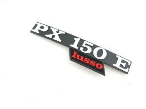 Schriftzug PX150E lusso Seitenhaube Vespa PX