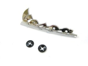 Schriftzug Vespa Beinschild chrom, Aluminium,...