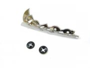 Schriftzug Vespa Beinschild chrom, Aluminium,...