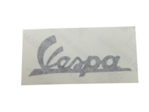 Schriftzug Aufkleber Vespa schwarz, 105x45mm PIAGGIO...