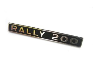 Schriftzug Heck rally 200 Vespa Rally 72-74