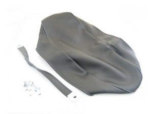 Sitzbanküberzug schwarz mit grauem Leder incl....