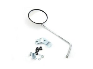 Spiegel BUMM standard links mit Spiegelhalter rund rund, =13cm, chrom, L=28cm Vespa