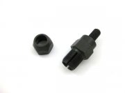 Spiegeladapter  10mm, M8x1,25mm schwarz, Linksgewinde Vespa