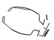 Sturzbgel Seitenhaube schwarz incl. Fussrasten Vespa PX