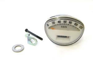 Tachometer 120 km/h wei Vespa Vespa PV, Sprint Veloce, Rally, Super, GTR, TS
