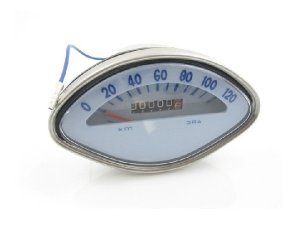 Tachometer 120km/h blau ohne Logo Vespa Sprint, GL, VBA, VBB