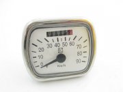 Tachometer 90 km/h eckig wei Vespa Oldie