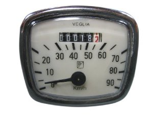 Tachometer 90 km/h incl. Klammer Vespa VNA VNB