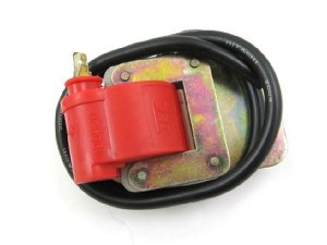 Zndspule rot incl. Halteblech Vespa V50, PV, Sprint