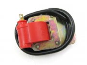 Zndspule rot incl. Halteblech Vespa V50, PV, Sprint