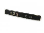 Schriftzug 125 t.s. Heck Lochabstand: 110mm, 132x17mm...