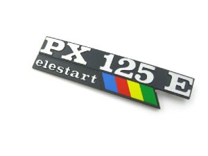 Schriftzug PX125E elestart arcobaleno Seitenhaube Vespa PX