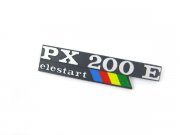 Schriftzug PX200E elestart Seitenhaube Lochabstand:...