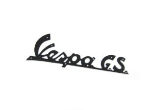 Schriftzug Vespa G.S. Beinschild schwarz 140x45mm Vespa...