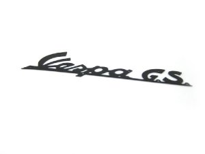 Schriftzug Vespa G.S. Beinschild schwarz 140x45mm Vespa 150 GS