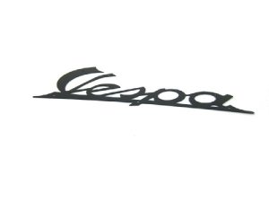 Schriftzug Vespa, Beinschild schwarz 142x57mm Vespa VN, VNA