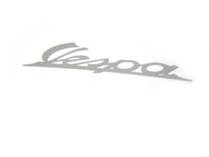 Schriftzug Vespa, Beinschild aluminium, 140x60mm Vespa VNA-VBC